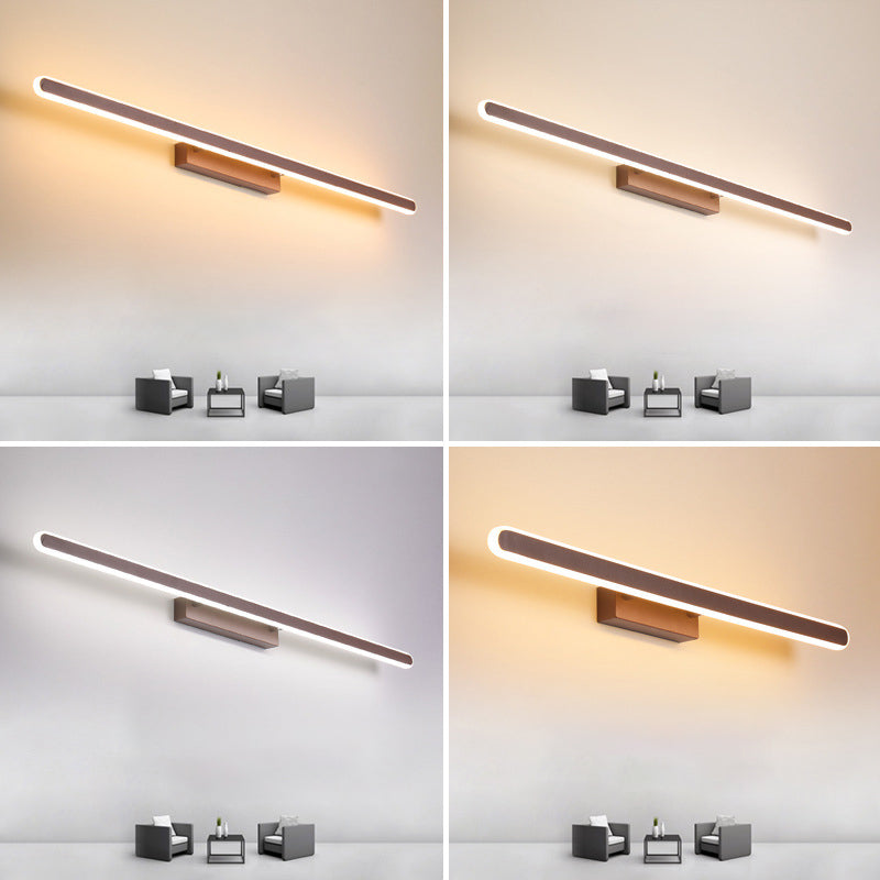 Luz de luz lineal contemporánea lineal lámpara de luz de 1 luz para baño para baño