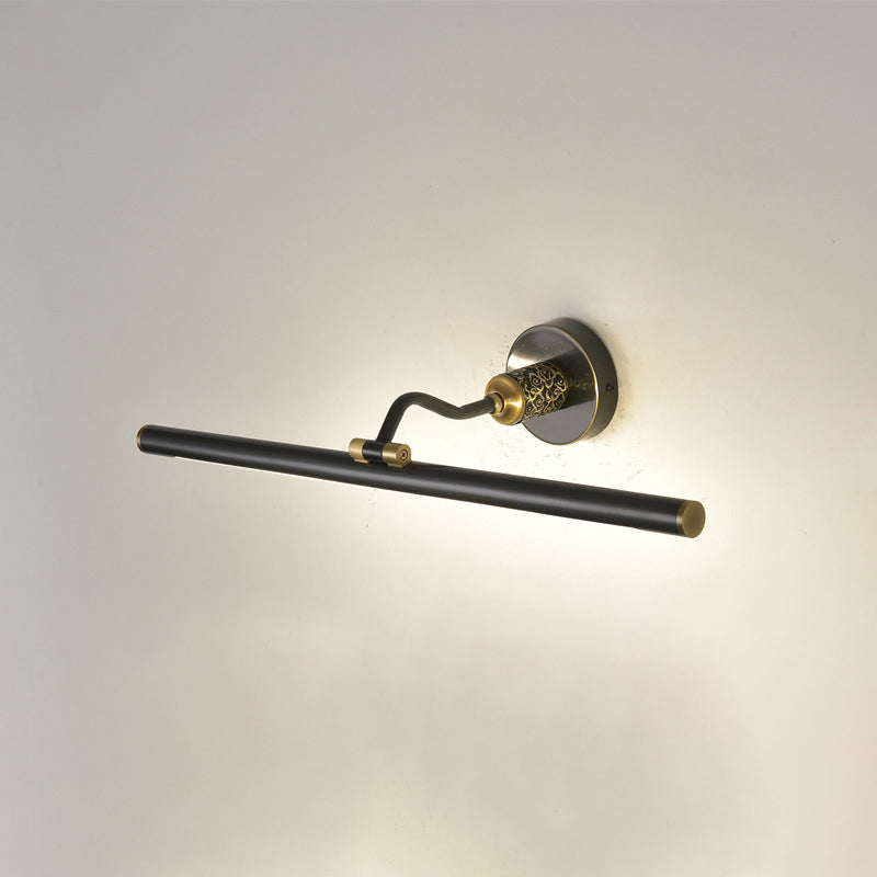 Lámpara contemporánea de luz de pared de tocador de metal de 1 luces Lámpara montada en la pared para el baño