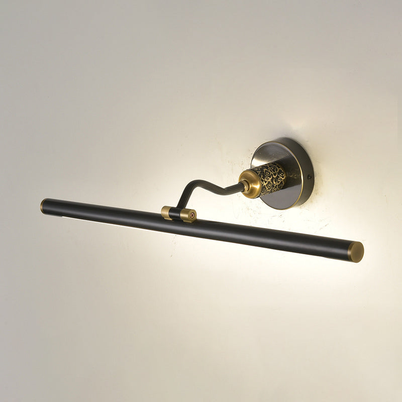 Lámpara contemporánea de luz de pared de tocador de metal de 1 luces Lámpara montada en la pared para el baño