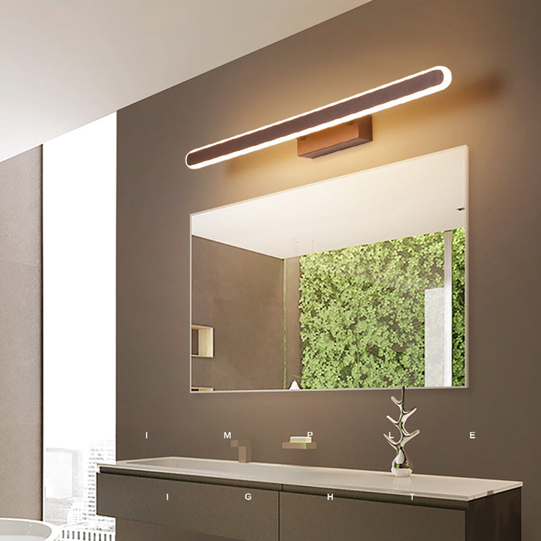 Luz de luz lineal contemporánea lineal lámpara de luz de 1 luz para baño para baño