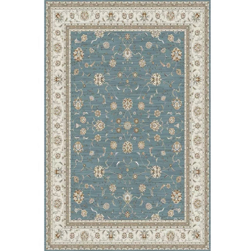 Elegant Multicolor Classic Carpet Polyester Ethnic Print Area Rug Stain Resistant Rug for Home Decor