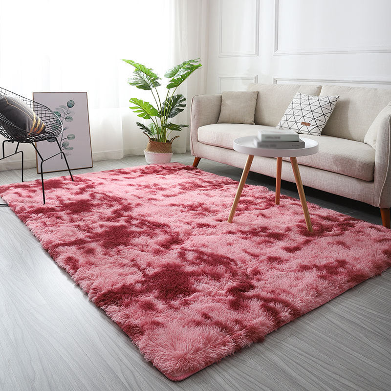 Rose Tie Dye Match Tapis Polyester Tapis Responsage résistant aux taches Tapis pour décoration de la maison