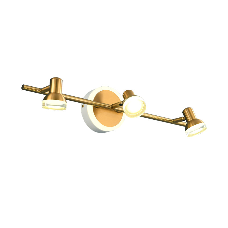 Simplicidad posmoderna Bell tocador de tocador Luces de montaje de pared acrílico lámpara de montaje para el baño