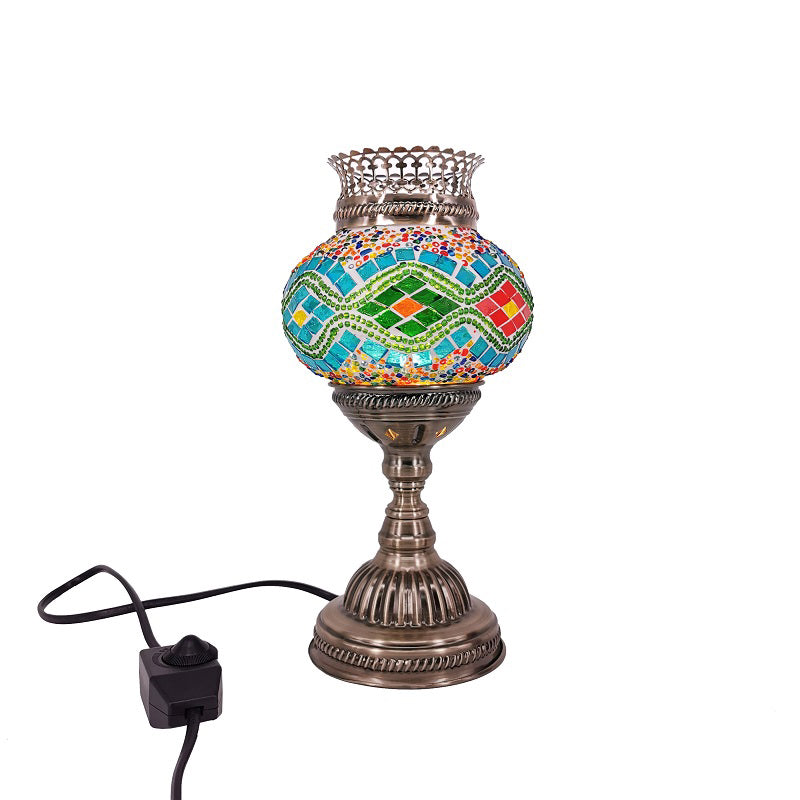 Traditional Lantern Torchiere Lampe 1-Light Tanking Table Table Light pour la chambre