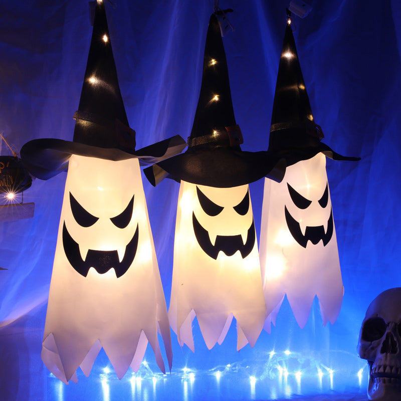 Halloween Element Decorative Lamp Modern Plastic Black LED String Light for Outdoor