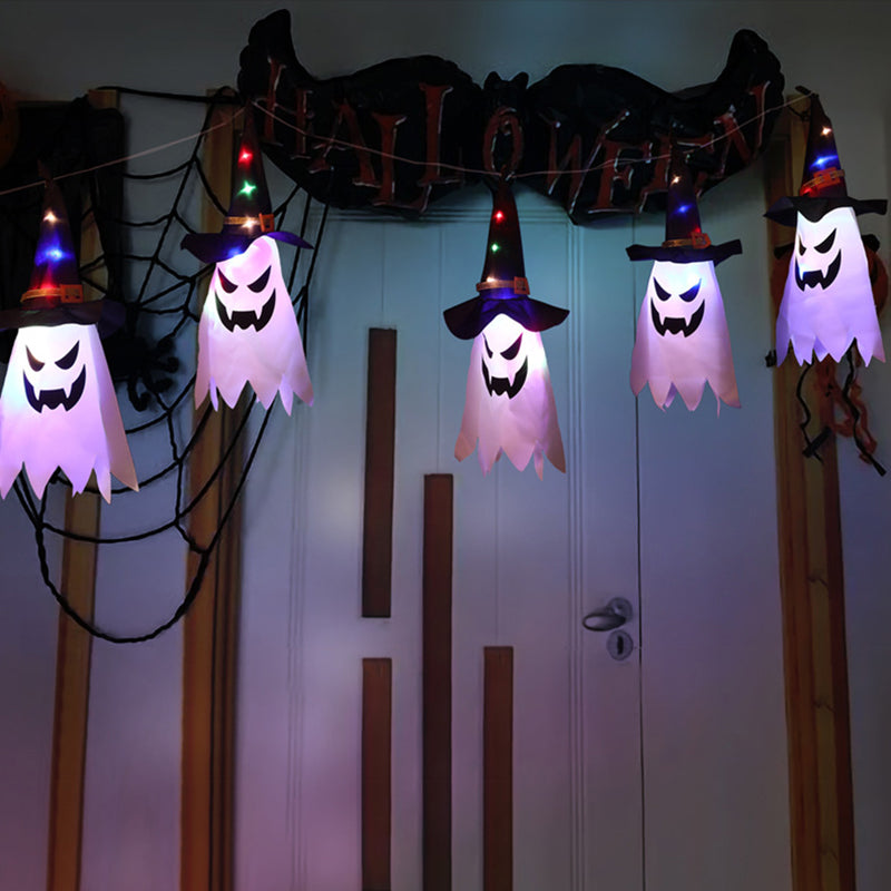 Halloween Element Decorative Lamp Modern Plastic Black LED String Light for Outdoor