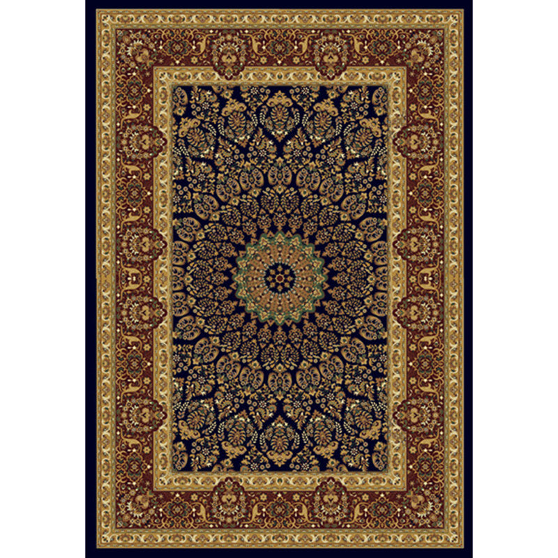 Tone rouge de luxe Rapis Polyester Medallion Tapis de support non glipt.