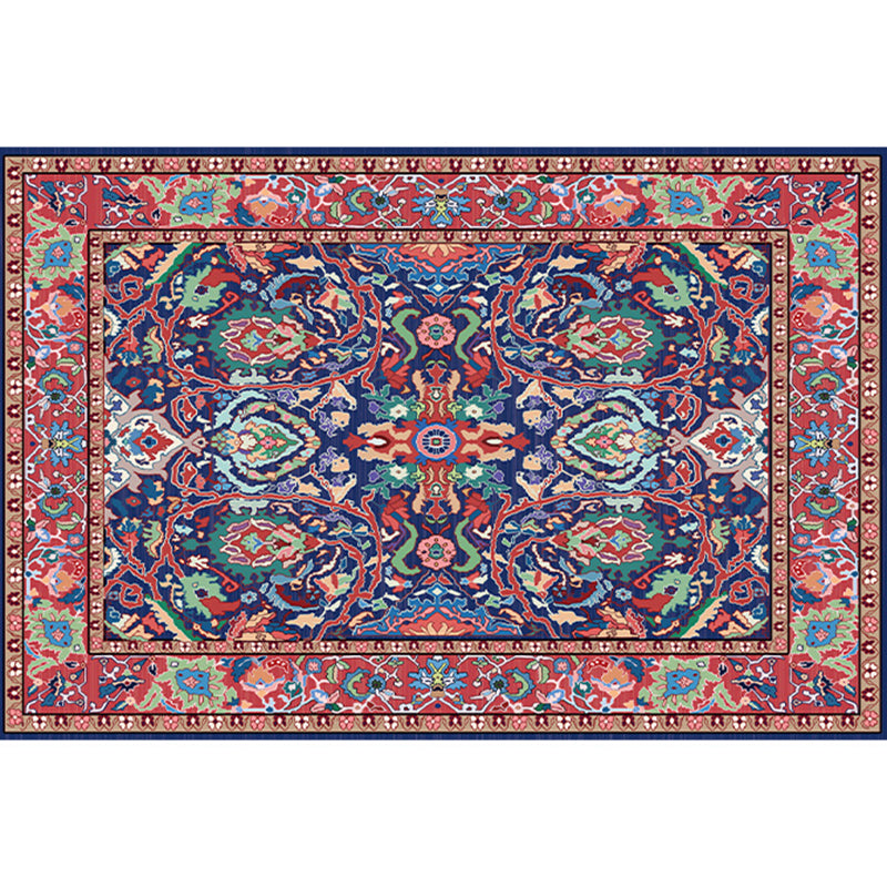 Tapis d'intérieur victorien multicolore Polyester Floral Print Carpet non glisser le tapis de support pour la décoration intérieure