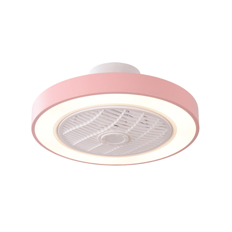 Frenello a soffitto Light Nordic Metal LED camera da letto semifulto con telecomando