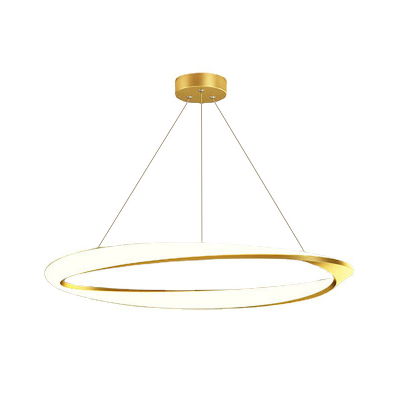 LED linéaire à la mode moderne lampe suspendue en fer forgé en fer intérieur léger avec une teinte acrylique