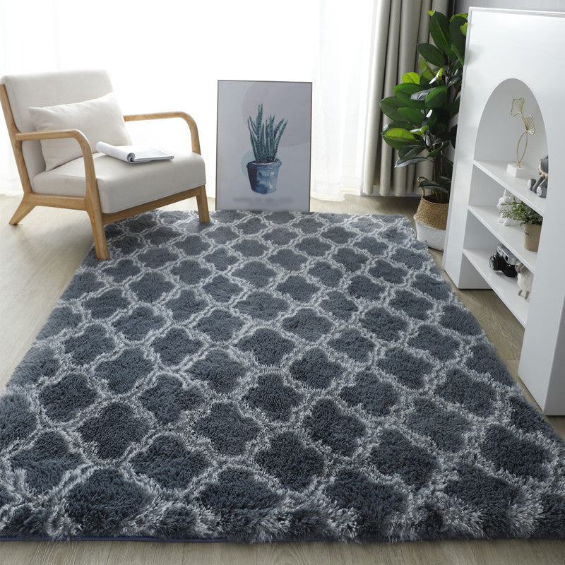 Trendy Home Decoration Shag Teppich Geometrie gedruckter Innenteppiche Polyester Nicht-Rutsch-Rückschlagteppich