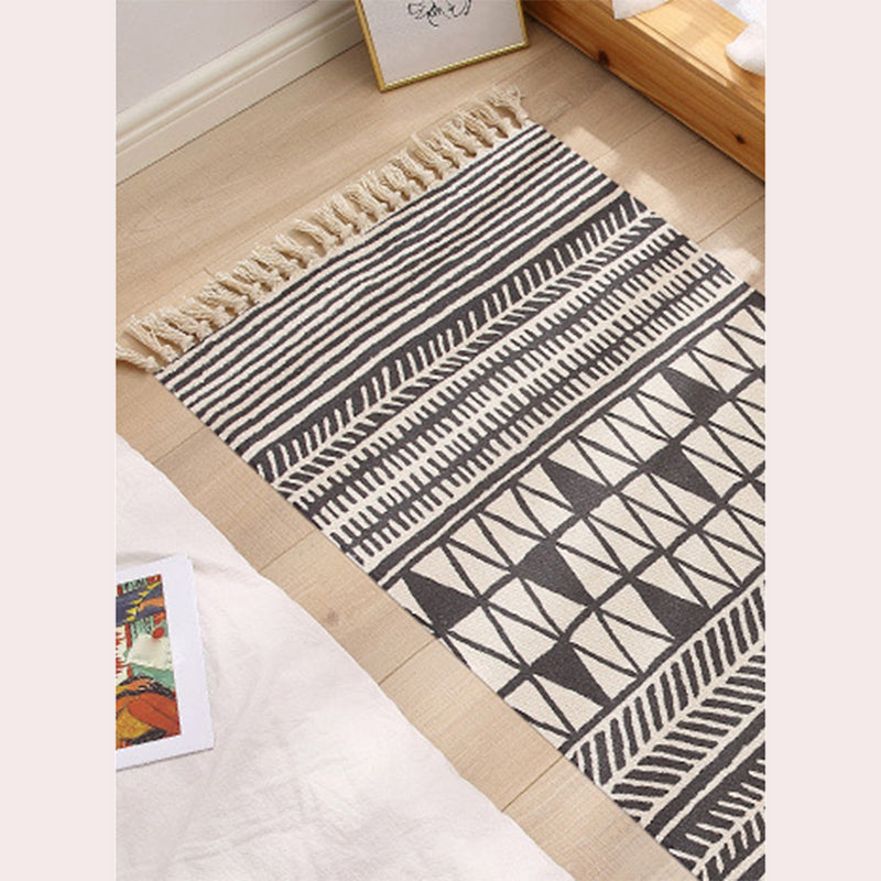 Plantes jaunes Tapis de tapis de tapis de tapis occasionnel Tapis lavable pour décoration intérieure