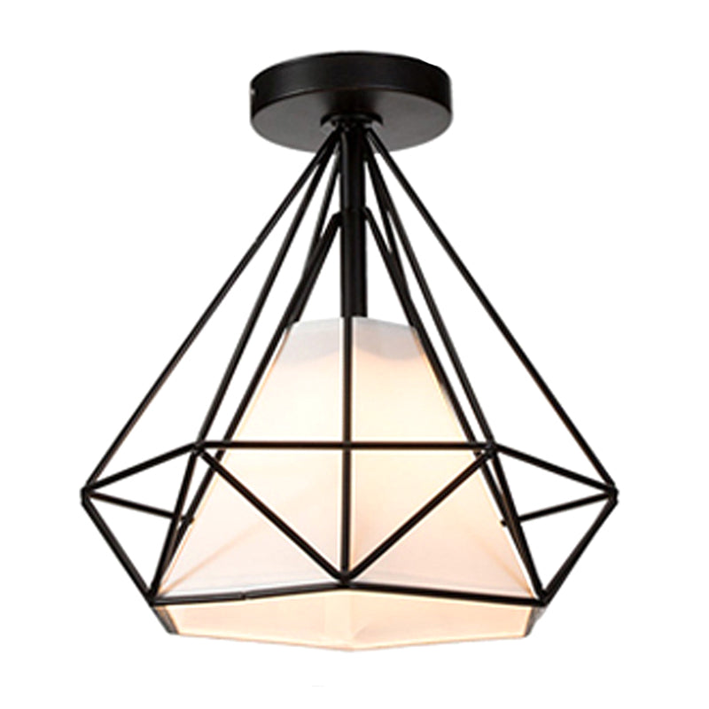 Diamond Semi Flush Mount Lighture Lighting Industrial Metallic Techo Candelier para dormitorio