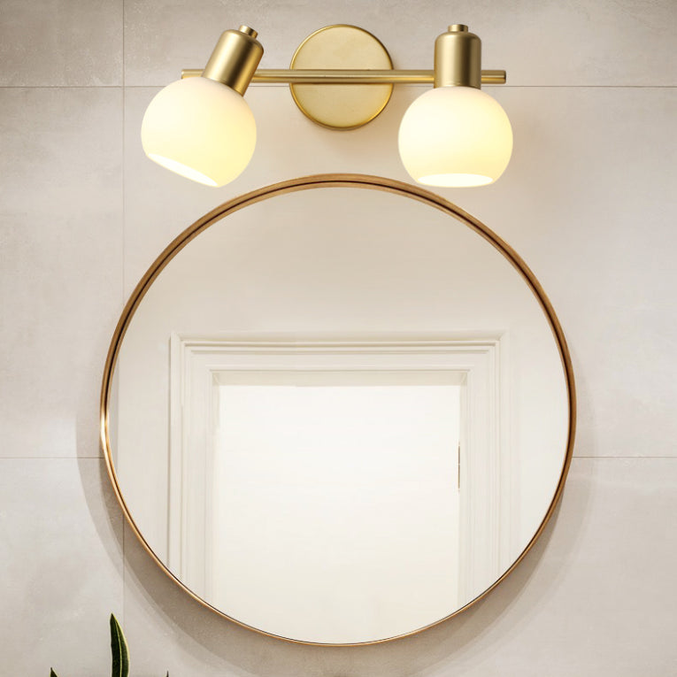 Globe Globe Vanity Sconce Lights Milk en verre mural mural pour salle de bain