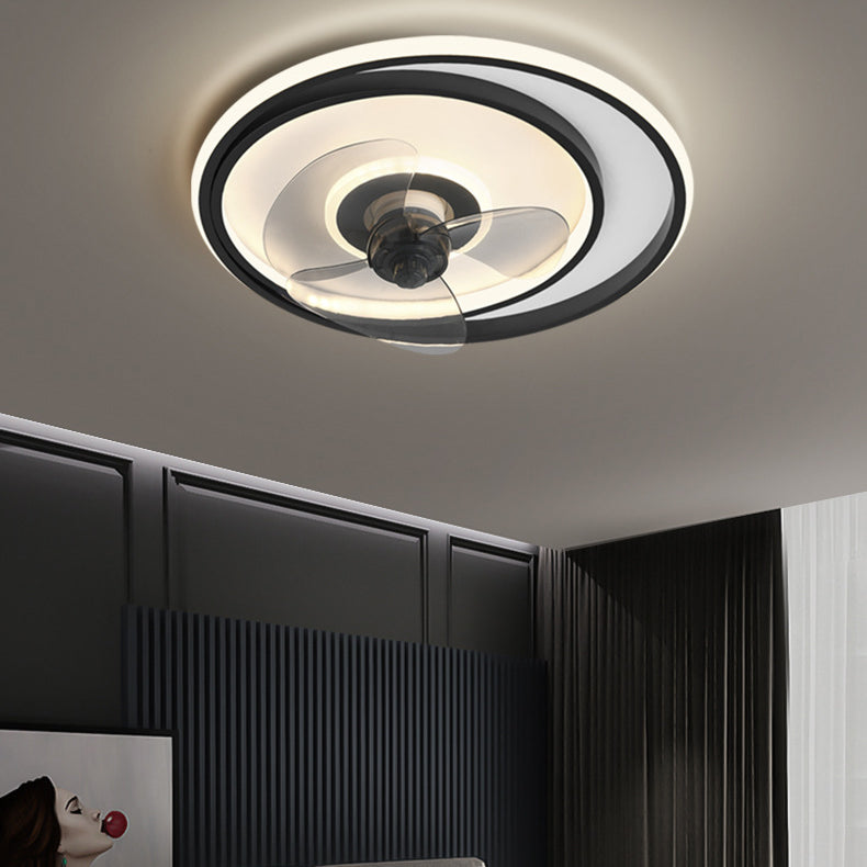 Simplicité du plafond en forme d'anneau éclairage en acrylique LED chambre semi-rince