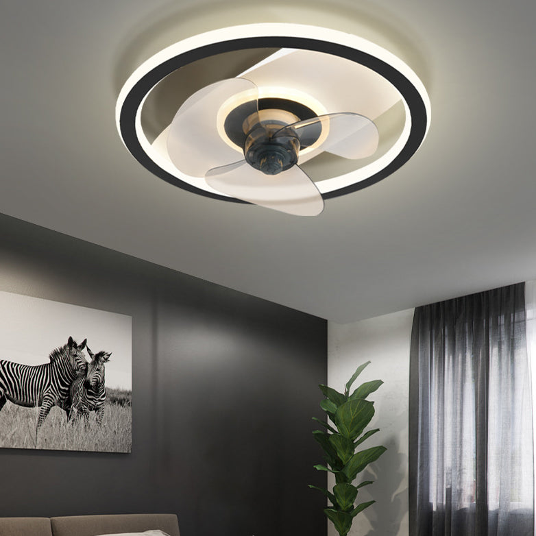 Simplicité du plafond en forme d'anneau éclairage en acrylique LED chambre semi-rince