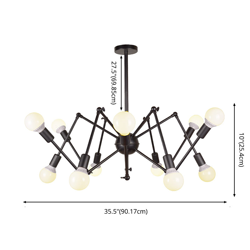 Spinnenleuchterleuchte Leuchte Industriemetall -Anhänger Beleuchtung für das Restaurant