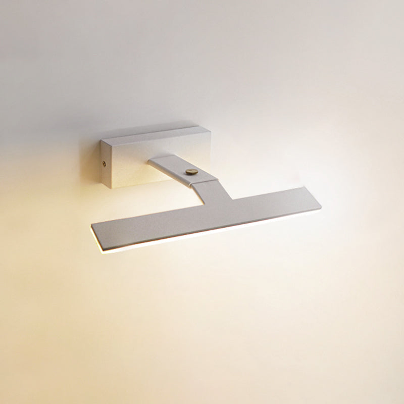 Modern Minimalist LED Wall Lamp Aluminium Linear Adjustable Wall Light with Acrylic Shade