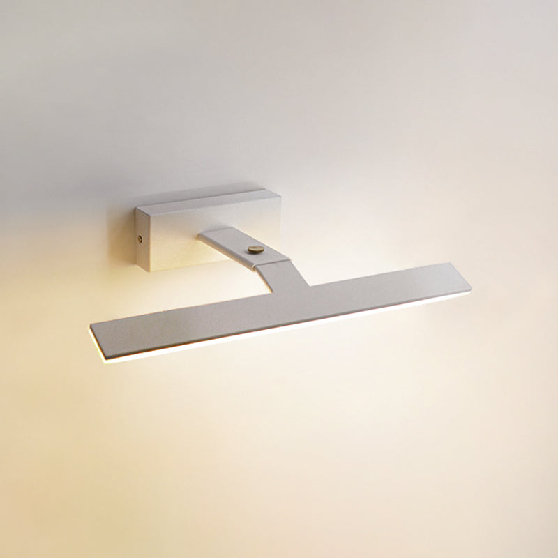 Modern Minimalist LED Wall Lamp Aluminium Linear Adjustable Wall Light with Acrylic Shade