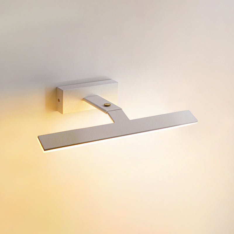 Modern Minimalist LED Wall Lamp Aluminium Linear Adjustable Wall Light with Acrylic Shade