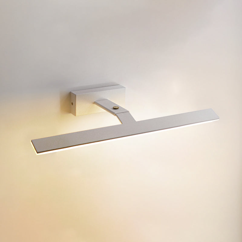 Modern Minimalist LED Wall Lamp Aluminium Linear Adjustable Wall Light with Acrylic Shade