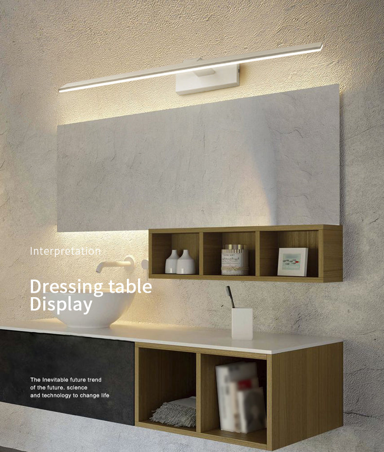 Modern Minimalist LED Wall Lamp Aluminium Linear Adjustable Wall Light with Acrylic Shade