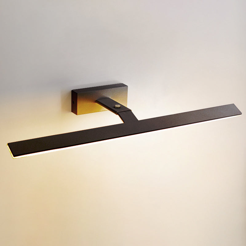 Modern Minimalist LED Wall Lamp Aluminium Linear Adjustable Wall Light with Acrylic Shade