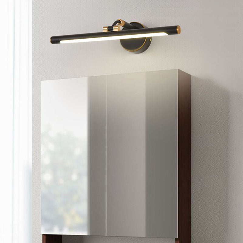 Contemporary 1-Light LED Wall Sconce Metal Linear Wall Mounted Light for Bathroom