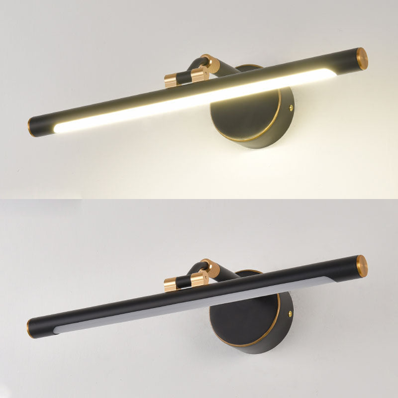 Contemporary 1-Light LED Wall Sconce Metal Linear Wall Mounted Light for Bathroom