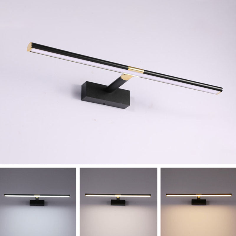 Metal Linear Wall Lamp Sconce Minimalism Sconce Light Fixture for Bathroom