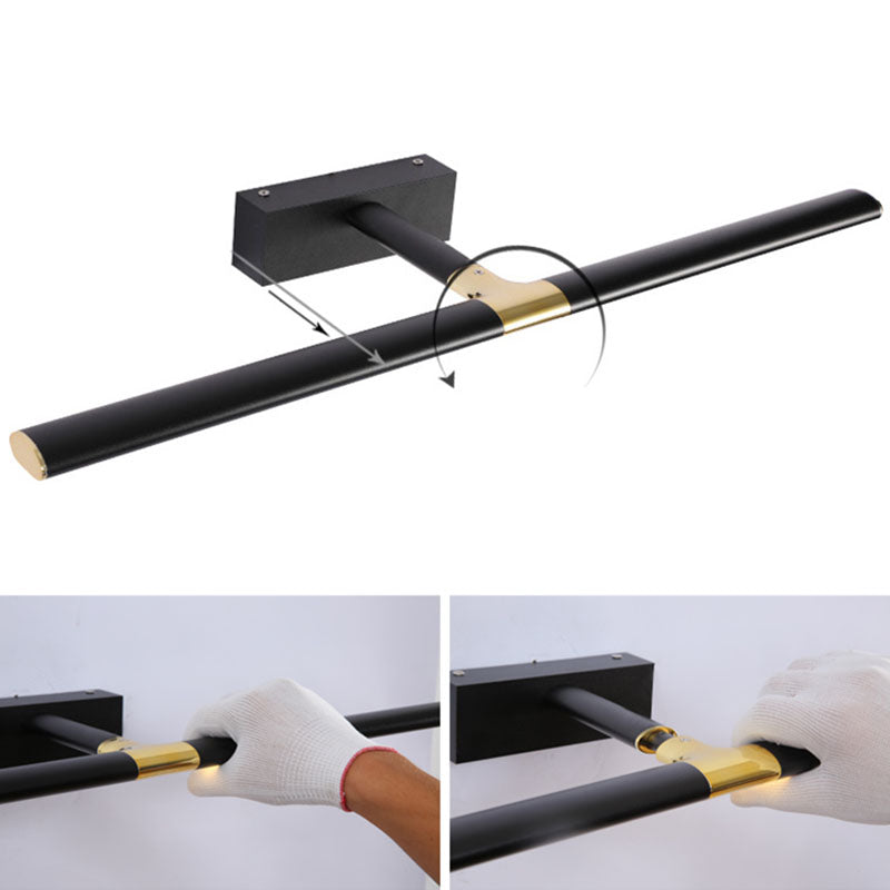 Metal Linear Wall Lamp Sconce Minimalism Sconce Light Fixture for Bathroom