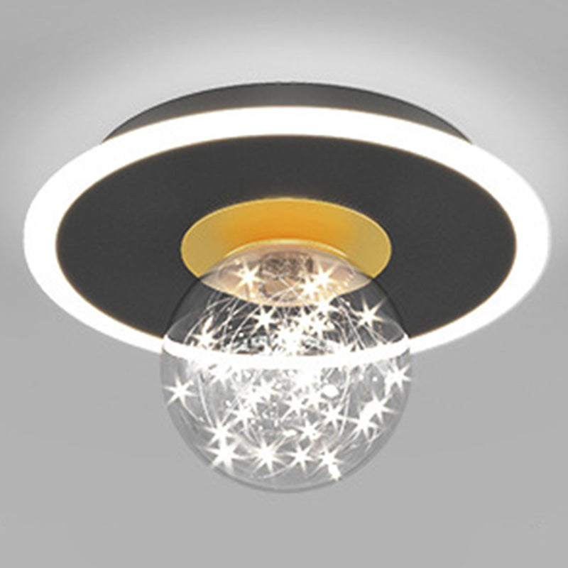 Ball Shaped Aisle Ceiling Mount Light Fixture Metal LED Nordic Ceiling Mounted Light