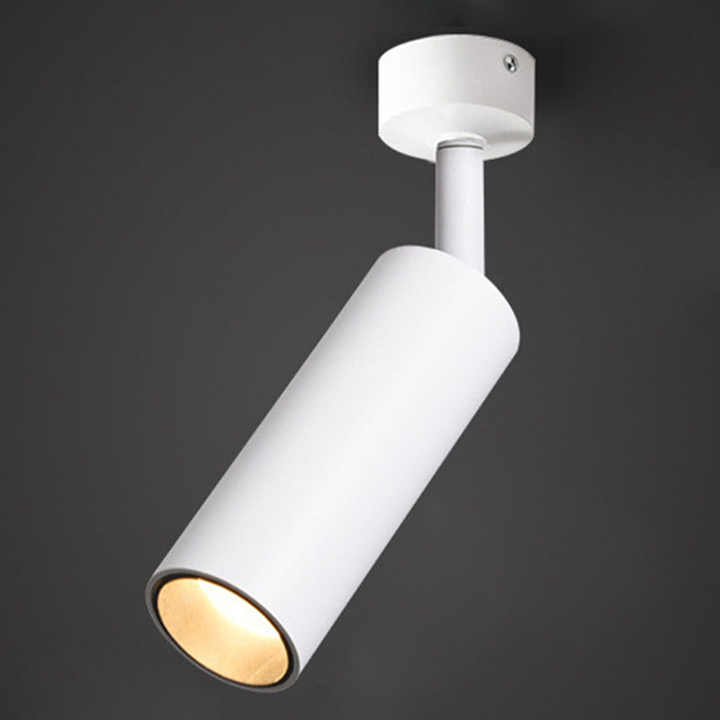 Cilindro in metallo a montaggio semi-flush leggero a LED a LED LED a sfioramento del soffitto a sfioramento