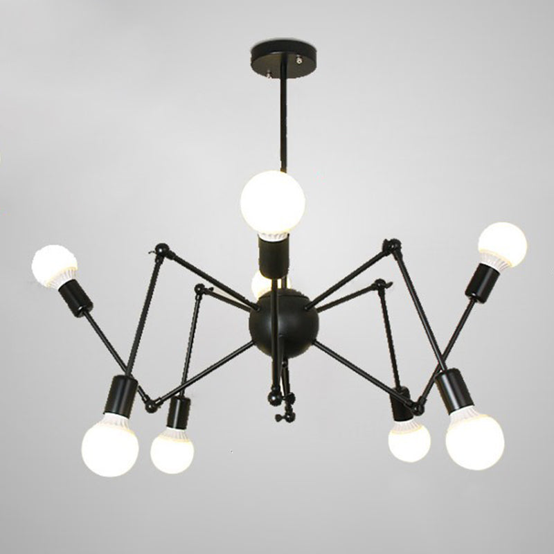 Spider Chandelier Light Fixture Industrial Metal Pendant Lighting for Restaurant