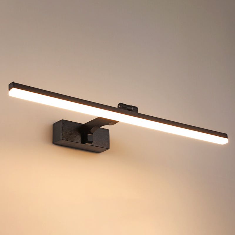 Lampada montata a parete lineare in metallo Nordic－style LED Black Light Sconce