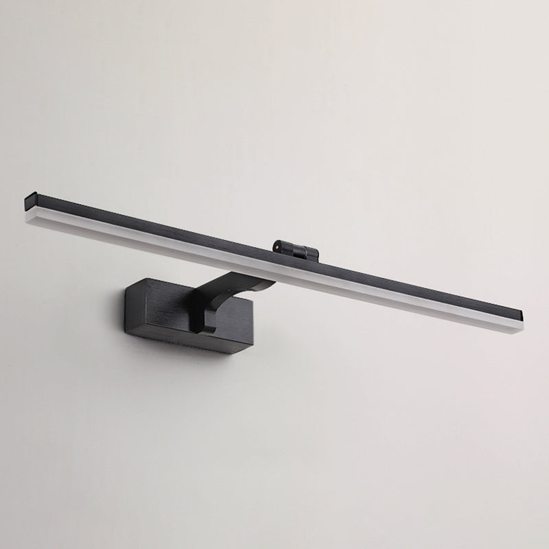 Lampada montata a parete lineare in metallo Nordic－style LED Black Light Sconce