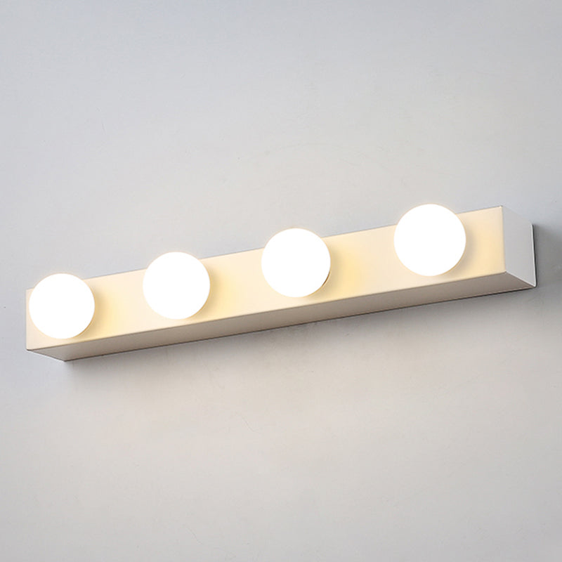 Metal Rectangular Wall Sconce Lighting Nordic Style Wall Lighting Fixture in White