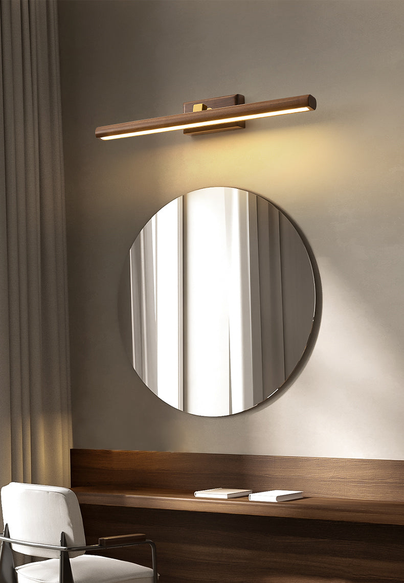 Wood Wall Mount Lamp Contemporary Vanity Wall Light Sconces for Bathroom