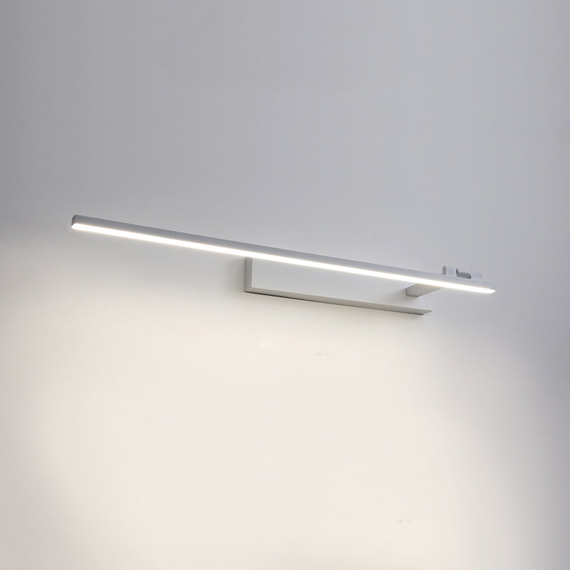 Lámpara lineal acrílica de tocador de tocador 1 luces minimalismo lámpara montada en la pared para baño