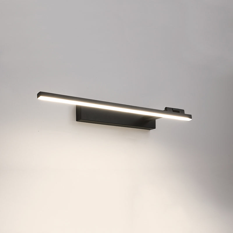 Lámpara lineal acrílica de tocador de tocador 1 luces minimalismo lámpara montada en la pared para baño