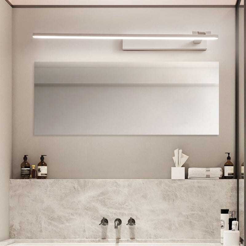 Lámpara lineal acrílica de tocador de tocador 1 luces minimalismo lámpara montada en la pared para baño