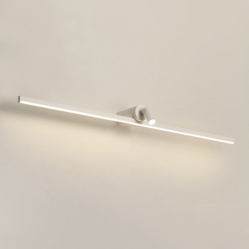 Lámpara contemporánea de luz de pared de tocador de metal de 1 luces Lámpara montada en la pared para el baño