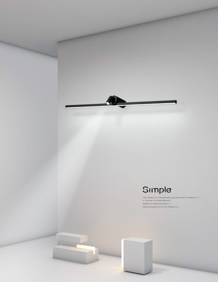 Lámpara contemporánea de luz de pared de tocador de metal de 1 luces Lámpara montada en la pared para el baño