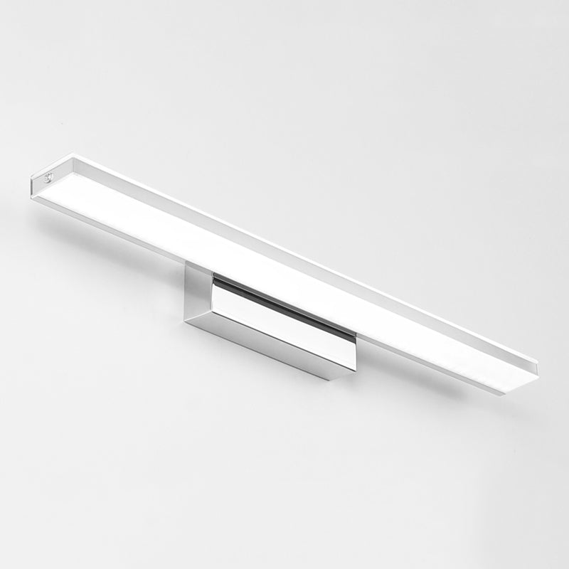 Stainless Steel Linear Wall Lamp Sconce Minimalism Sconce Light Fixture for Bathroom