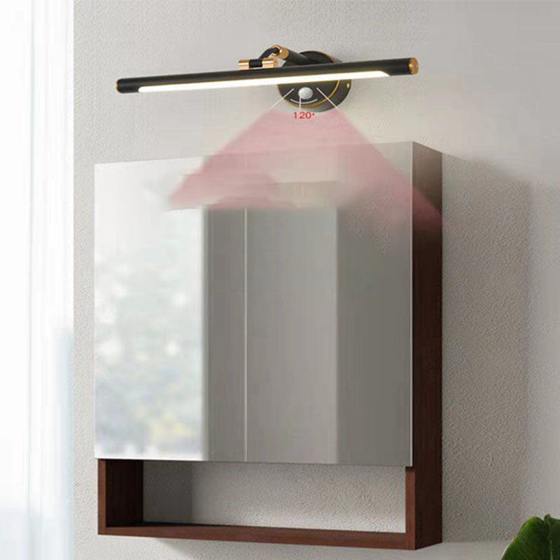 Contemporary 1-Light LED Wall Sconce Metal Linear Wall Mounted Light for Bathroom