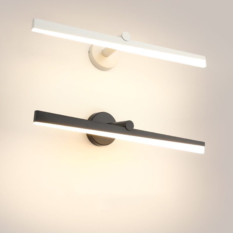 Minimalism 1-Light LED Wall Sconce Metal Linear Wall Mounted Light for Bathroom