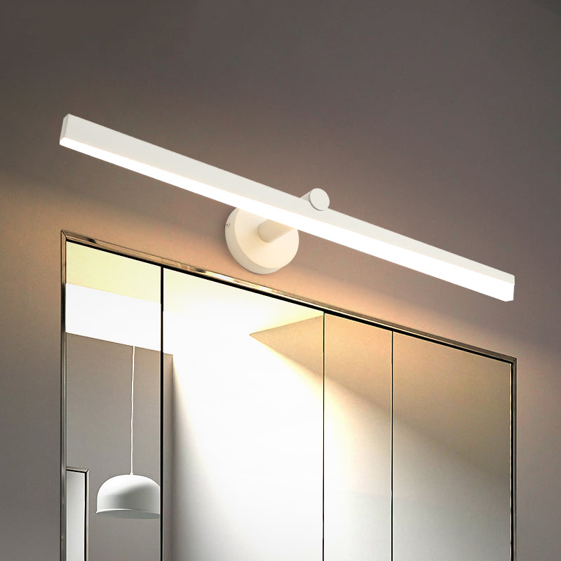 Minimalism 1-Light LED Wall Sconce Metal Linear Wall Mounted Light for Bathroom