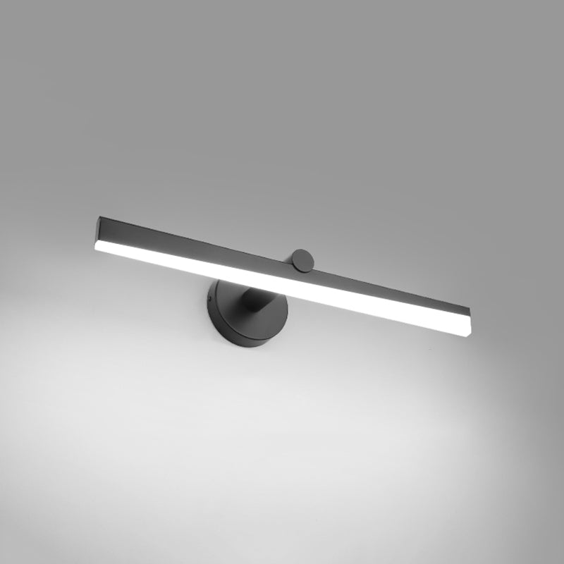 Minimalism 1-Light LED Wall Sconce Metal Linear Wall Mounted Light for Bathroom