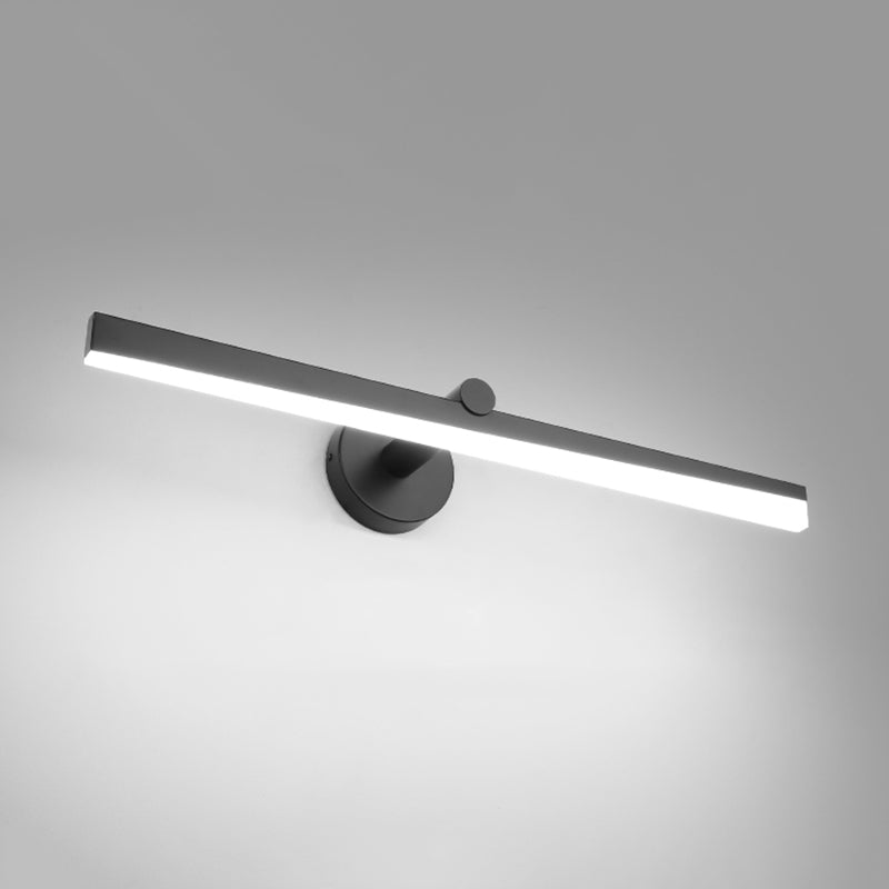 Minimalism 1-Light LED Wall Sconce Metal Linear Wall Mounted Light for Bathroom