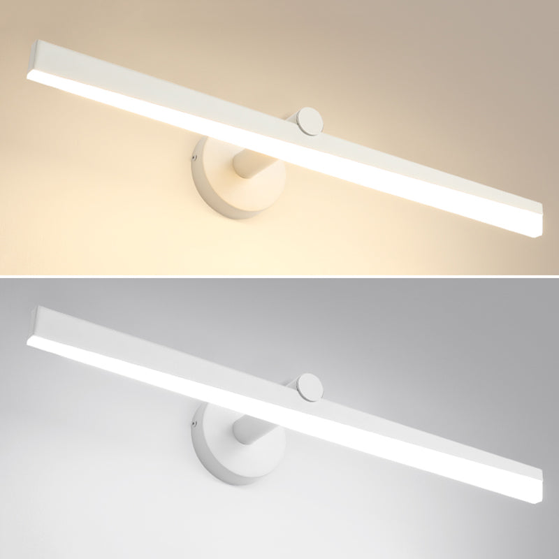 Minimalism 1-Light LED Wall Sconce Metal Linear Wall Mounted Light for Bathroom